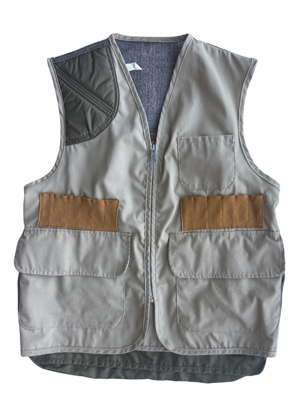 Vintage SAFTBAK Pheasant Hunting Field Vest Utility Gorpcore Safari Tan